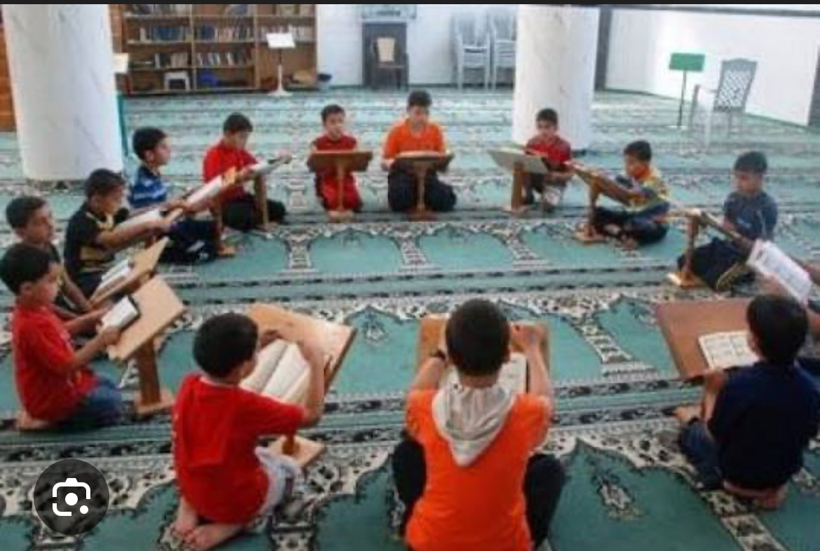 Quran class in session