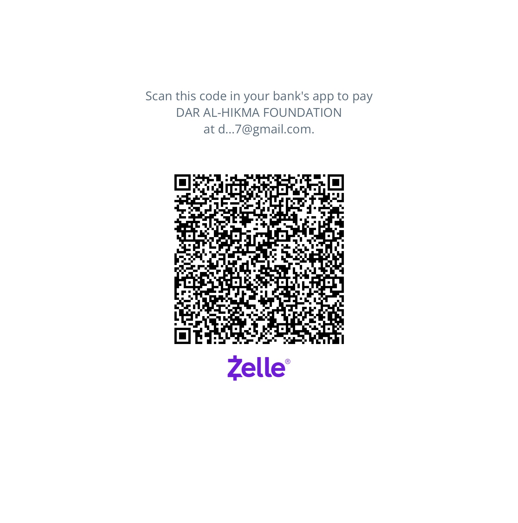 Zelle QR Code